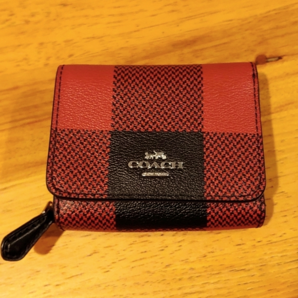 Coach Plaid Wallet